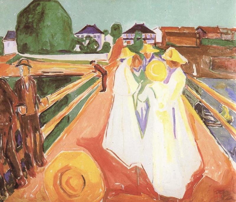 Edvard Munch Girl on the bridge